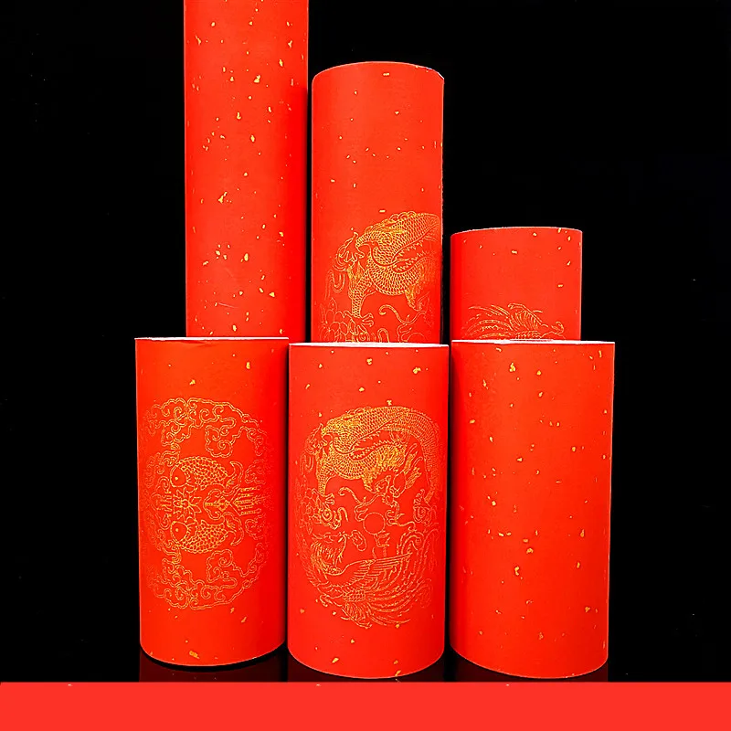 Красная Китайская рисовая бумага китайская Весенняя Праздничная Xuan красная для