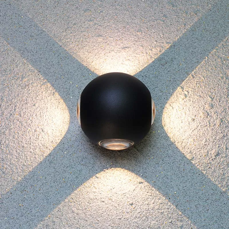 Четырехстороннее освещение открытый настенный светильник IP54 Водонепроницаемый