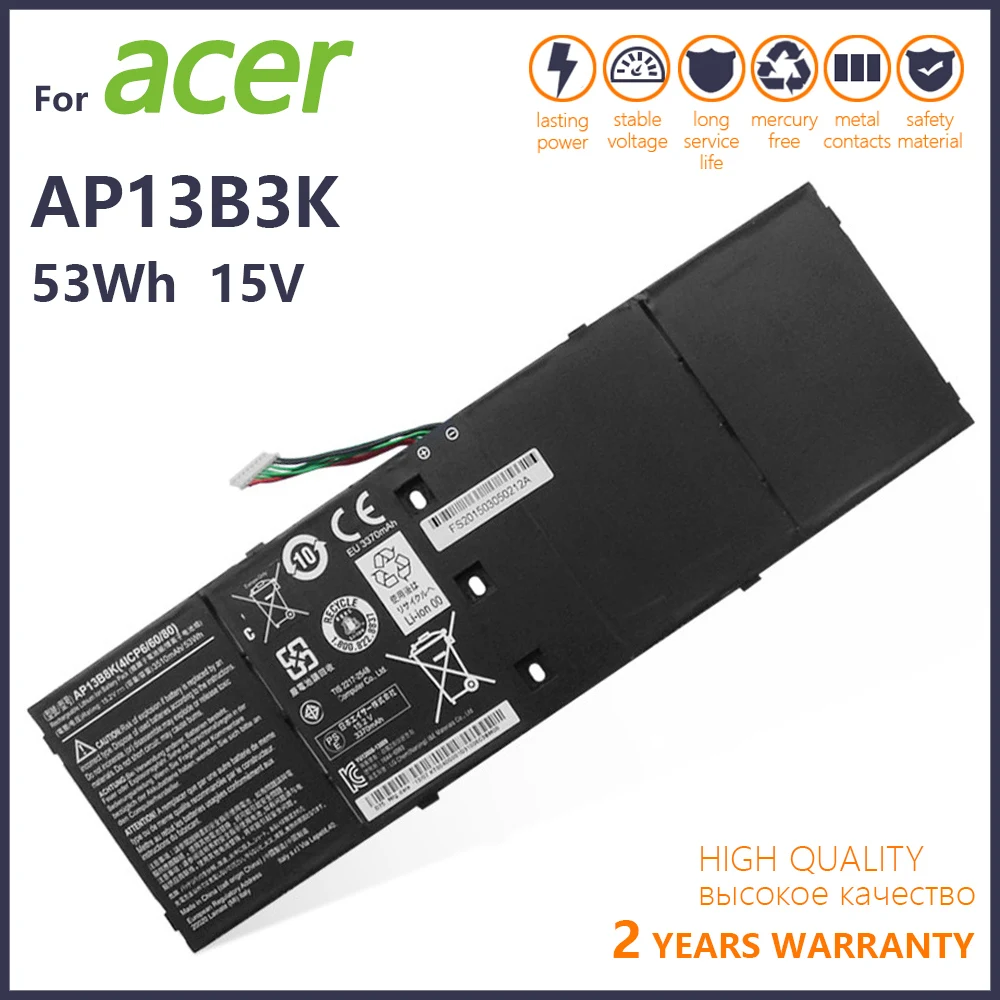 Подлинный AP13B3K AP13B8K Аккумулятор для ноутбука Acer V5 R7|Аккумуляторы ноутбуков| |