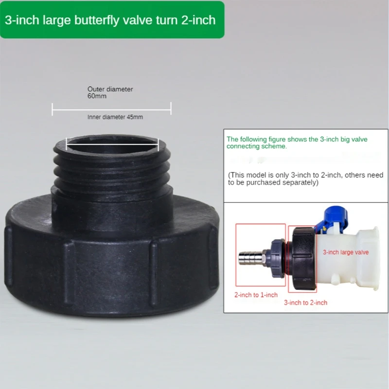 IBC Tote Water Tank Hose Adapter Fitting 3 Inch to 2 Pipe Tap Connector | Дом и сад