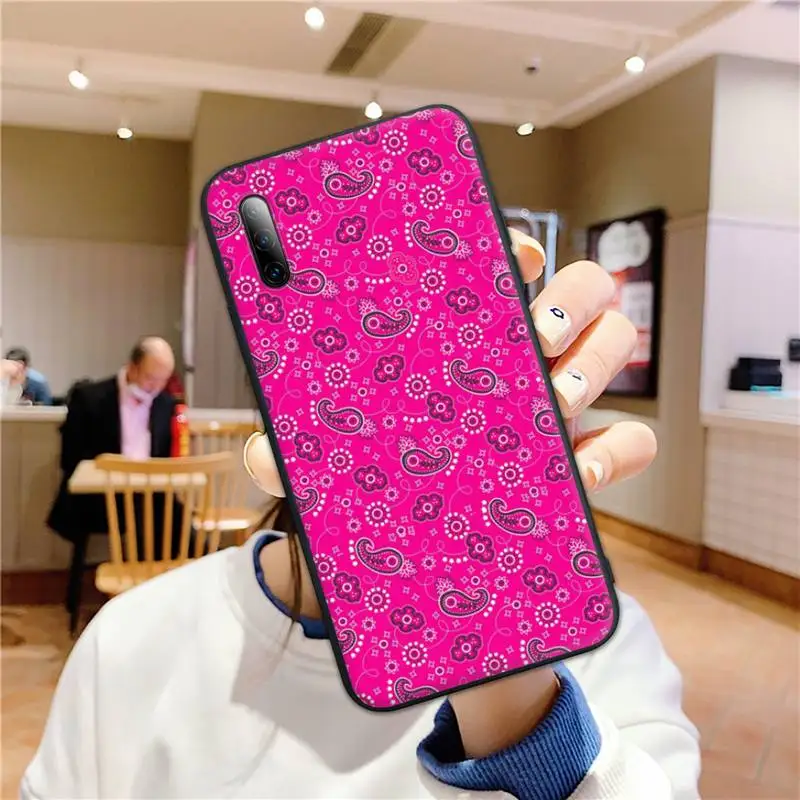 

Royal Blue Bandana Phone Case for Samsung A02 A52 A20S A12 A20E A30S A32 A40 A50S A51 A70 A72 A80 Fundas