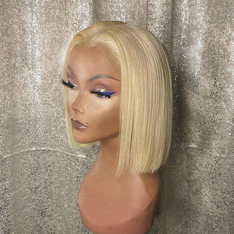 JK Hair 13x1x6 T Part 613 Lace Front Wig Human Wigs For Black Women Short Bob Remy Brazilian | Шиньоны и парики
