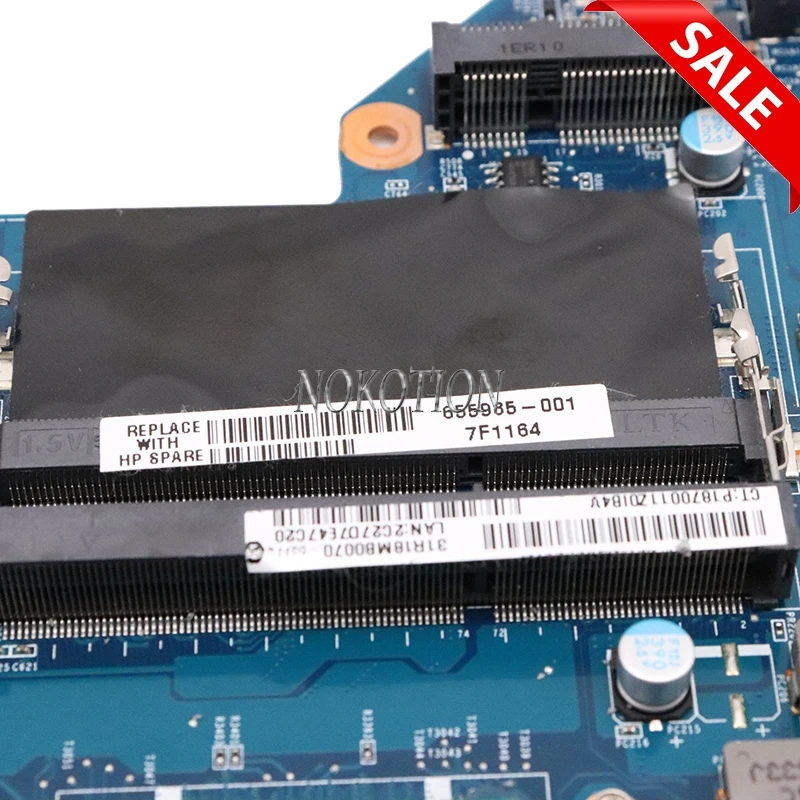 NOKOTION 655985 001 материнская плата для ноутбука HP Pavilion G4 G6 G7 HM55 DDR3 + Core i3 370M GT520M DAR18DMB6D1 REV D