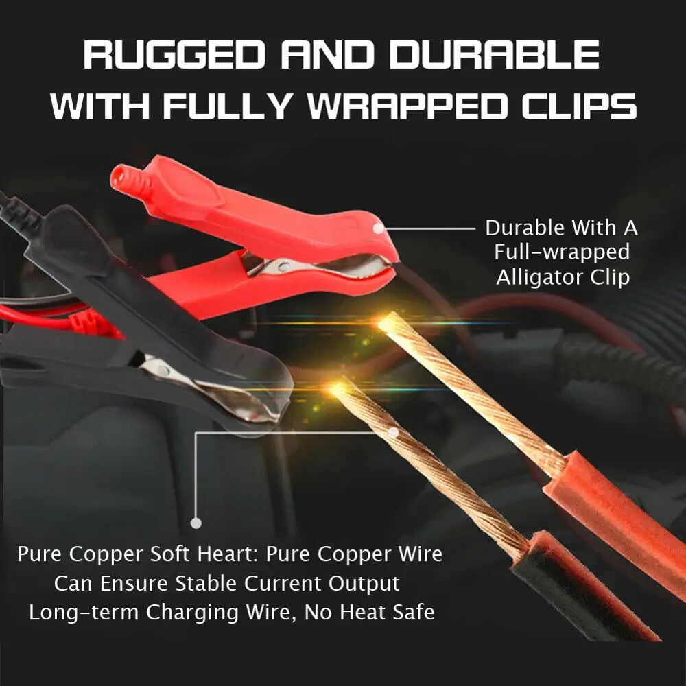 Зарядное устройство для автомобильного аккумулятора 12/24 в 8 А с сенсорным