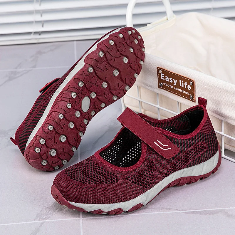 Кроссовки женские легкие прогулочные повседневная обувь для мам плоская подошва