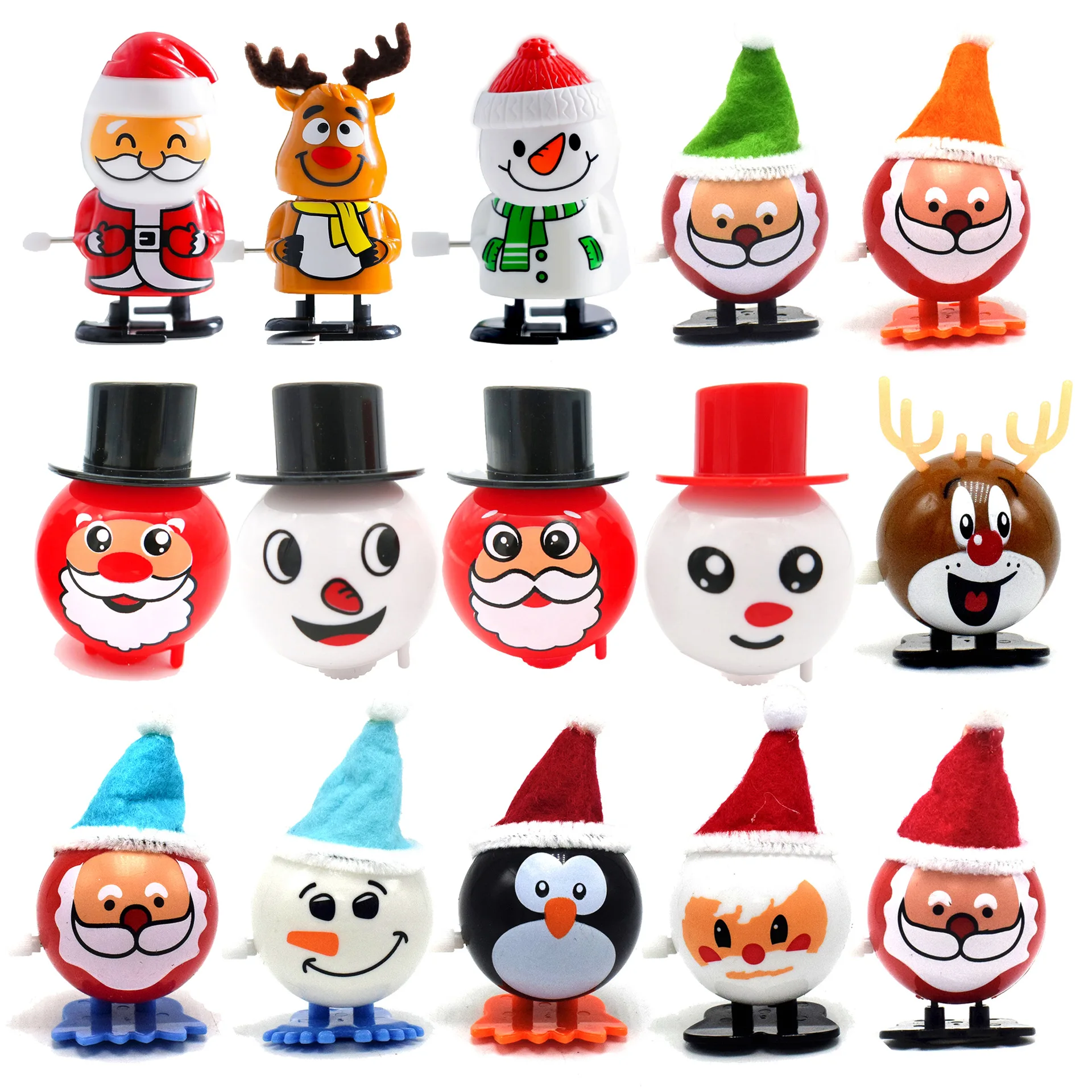 

Novel and Interesting Winding Spring Winding Jump Open Mouth Santa Claus Christmas Gift Toy
