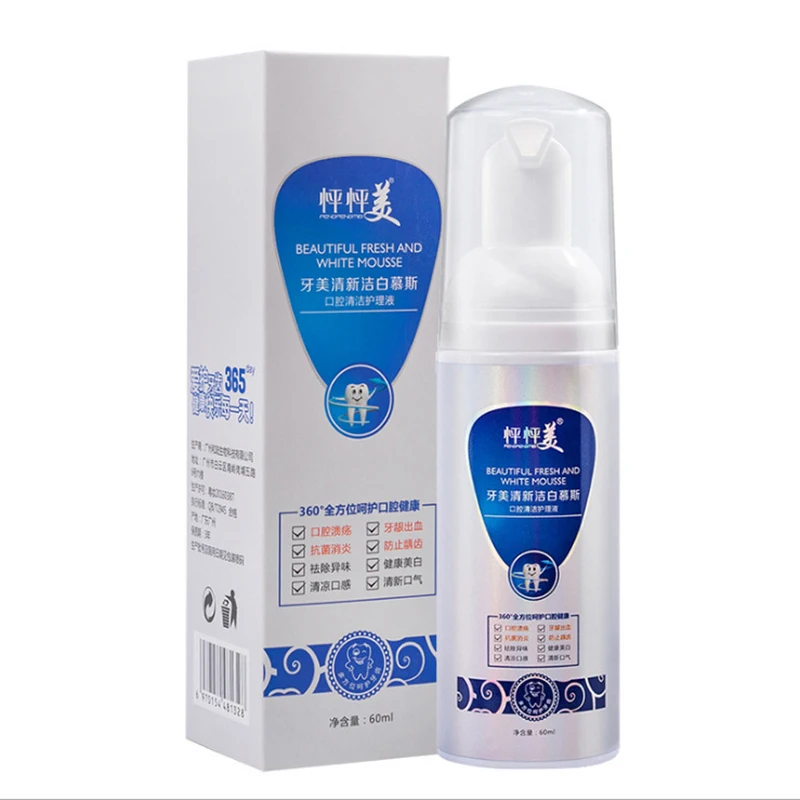 

Teeth Whitening Mousse Toothcreme Foam Whitening Mousse Foam Deeply Cleaning Remove Bad Breath AC889