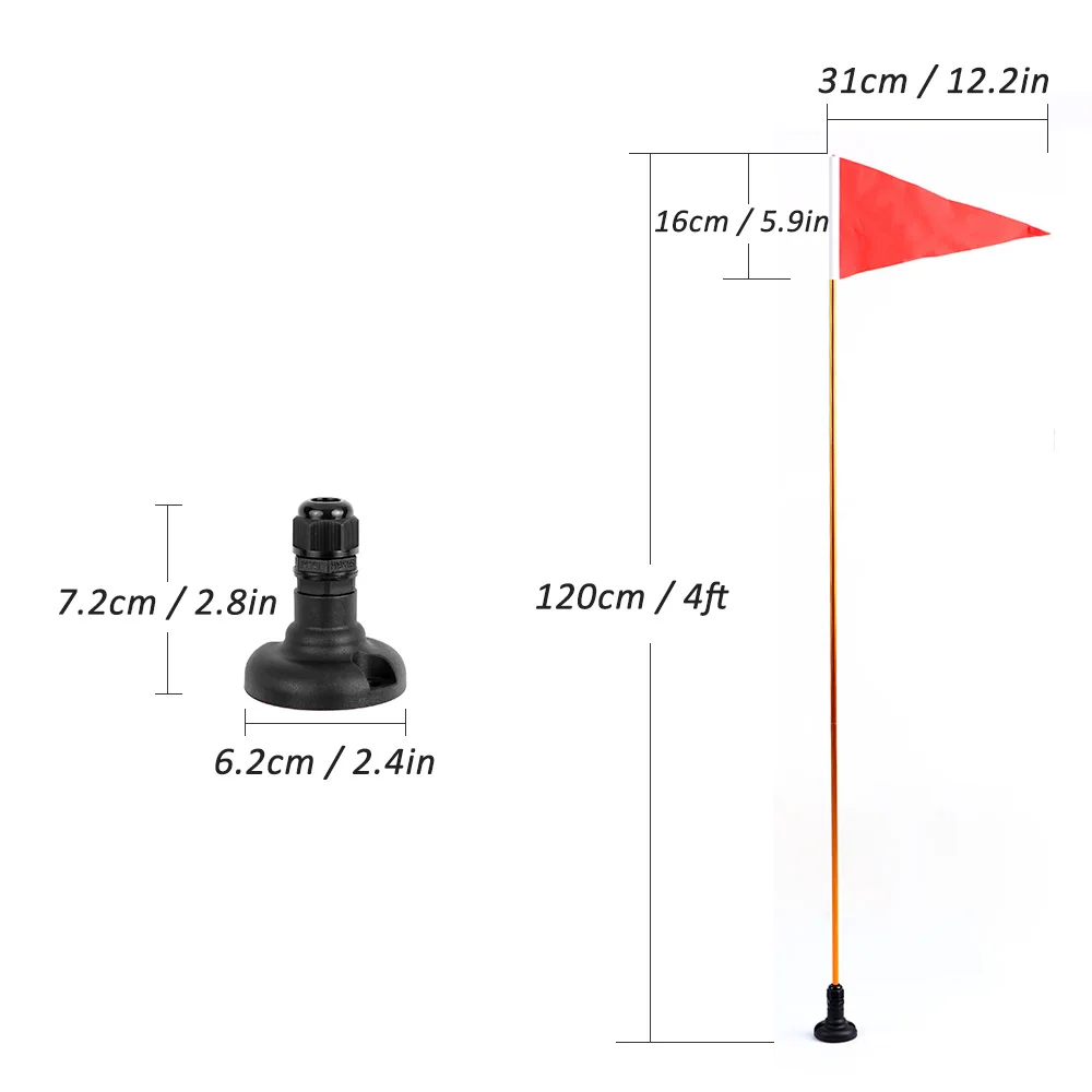 Новый 47 дюймов каяк Безопасность флаг монтажный комплект DIY Аксессуары к лодкам