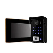 Remote control ip wifi video  intercom with IC card for multi apartments works with mobile phone