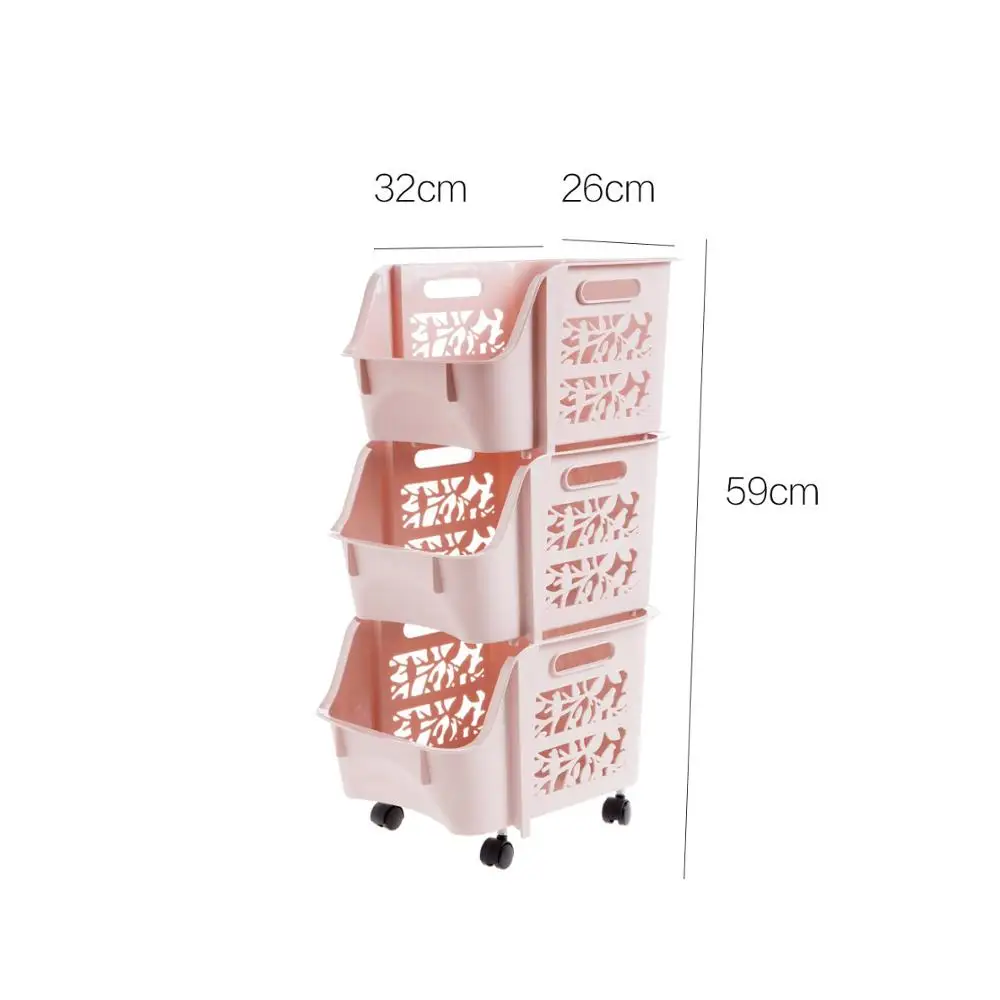 Кухонная Тележка для хранения фруктов и овощей 3/4 ярусов|Корзины хранения| |