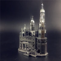 mmz model nanyuan 3d metal puzzle ivan the great bell tower diy assemble model kits laser cut jigsaw toy gift for children