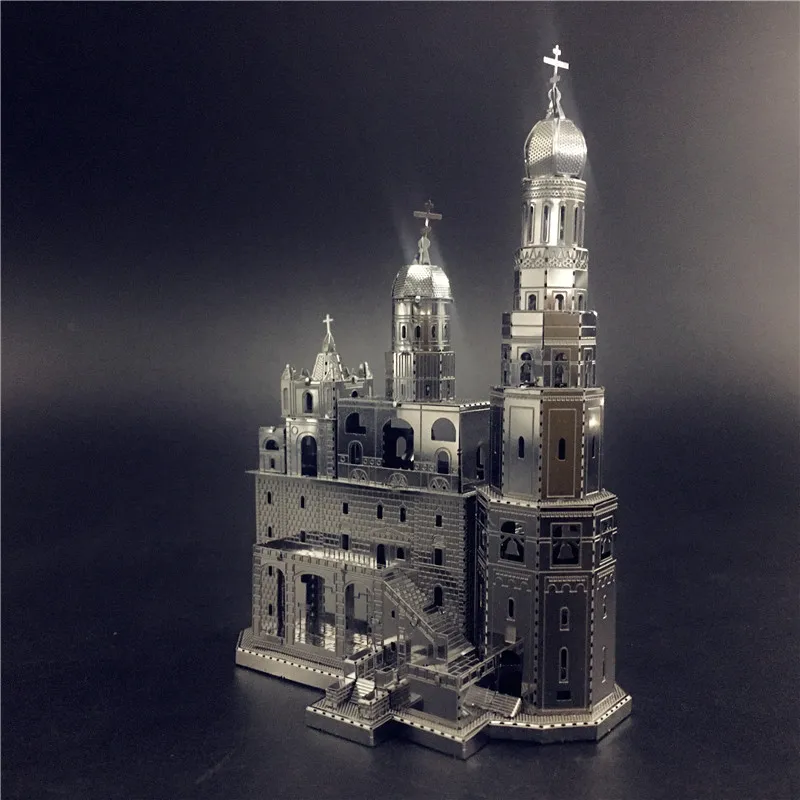 ММЗ модель nanyuan 3D металлическая головоломка Ivan The Great Bell Tower DIY Сборные наборы