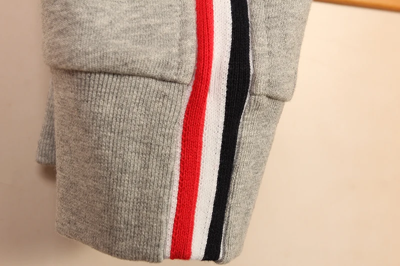 

2021 TB Brand Tri-color striped Sweatpants Men Cotton Casual Sport Trousers women Tracksuit Bottoms Jogger Track Pants male