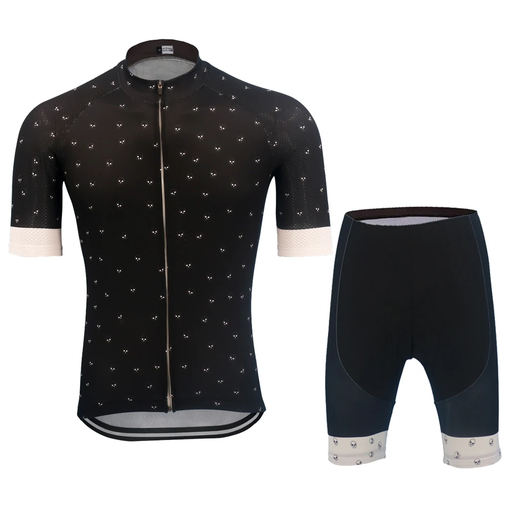 

Classic Balck Cycling Set men quality Breathable Gel pad Bicycle Clothing bike wear maillot ciclismo MTB cycling jersey custom