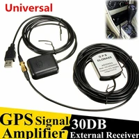 full set auto car usb gps signal antenna amplifier booster enhance device with gps receiver transmiter 30db for phone navigato