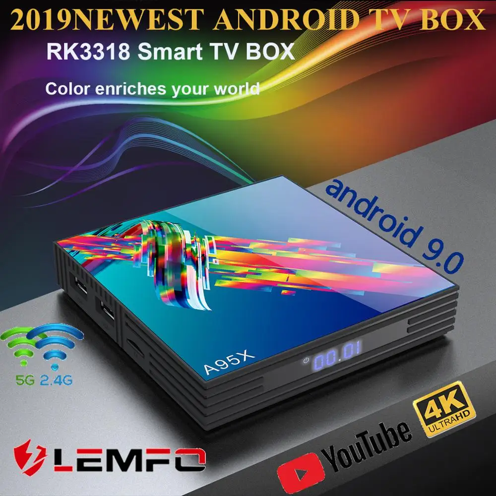 A95X R3 RK3318 9,0 Android tv Box 4 Гб ram 64 ГБ 32 ГБ 4K 2.4G5G WiFi Поддержка IP tv Google Netflix Youtube Медиаплеер Smart tv Box