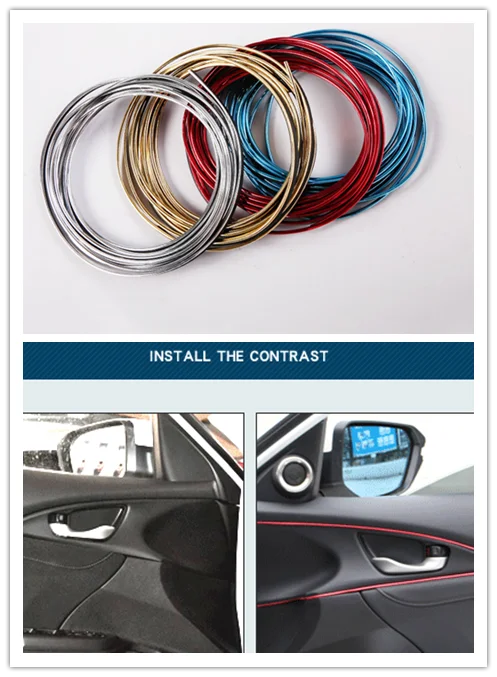 Декоративная полоса для салона автомобиля специальный зазор дверной панели