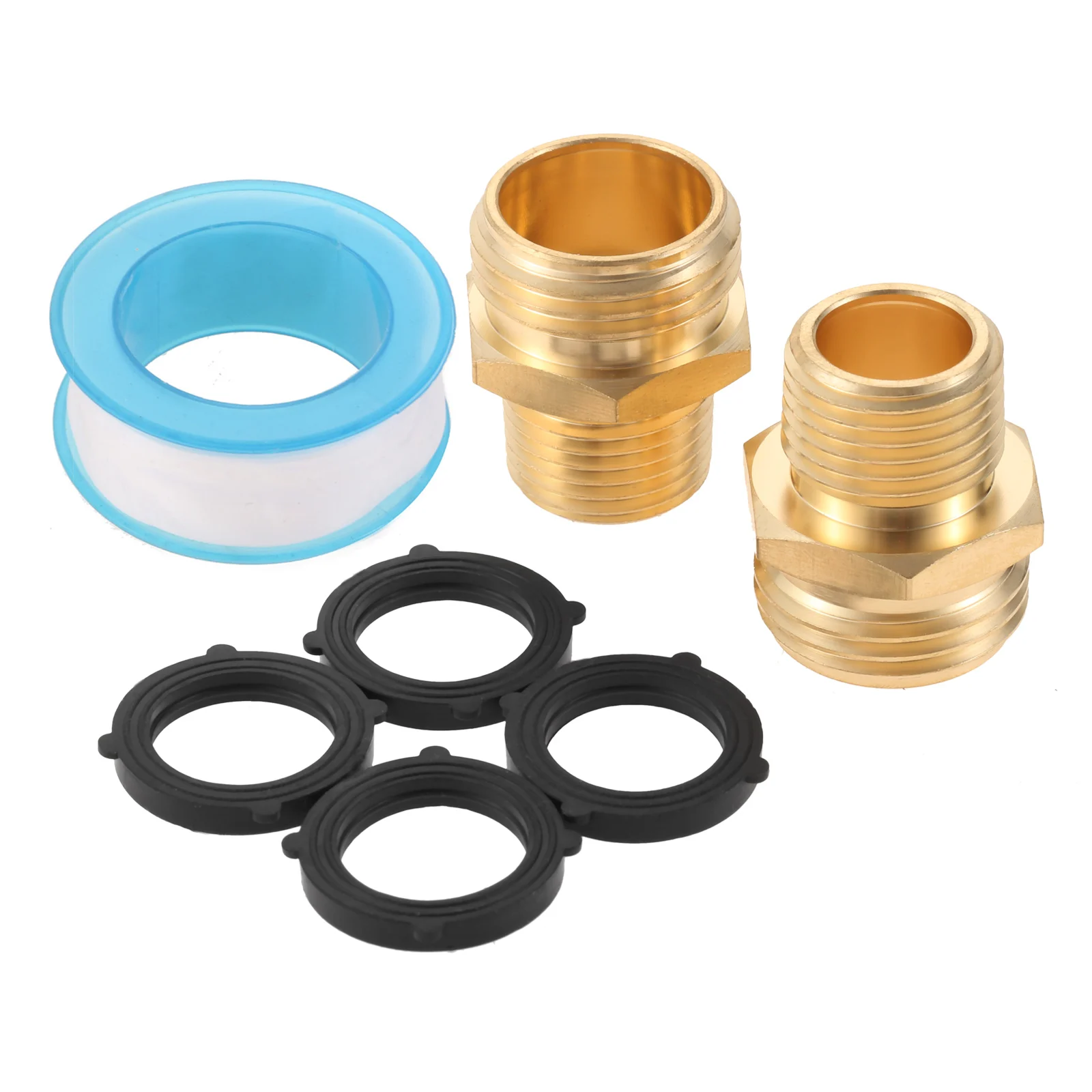 2 набора соединители для садового шланга переходник с наружной резьбой 3/4 дюйма