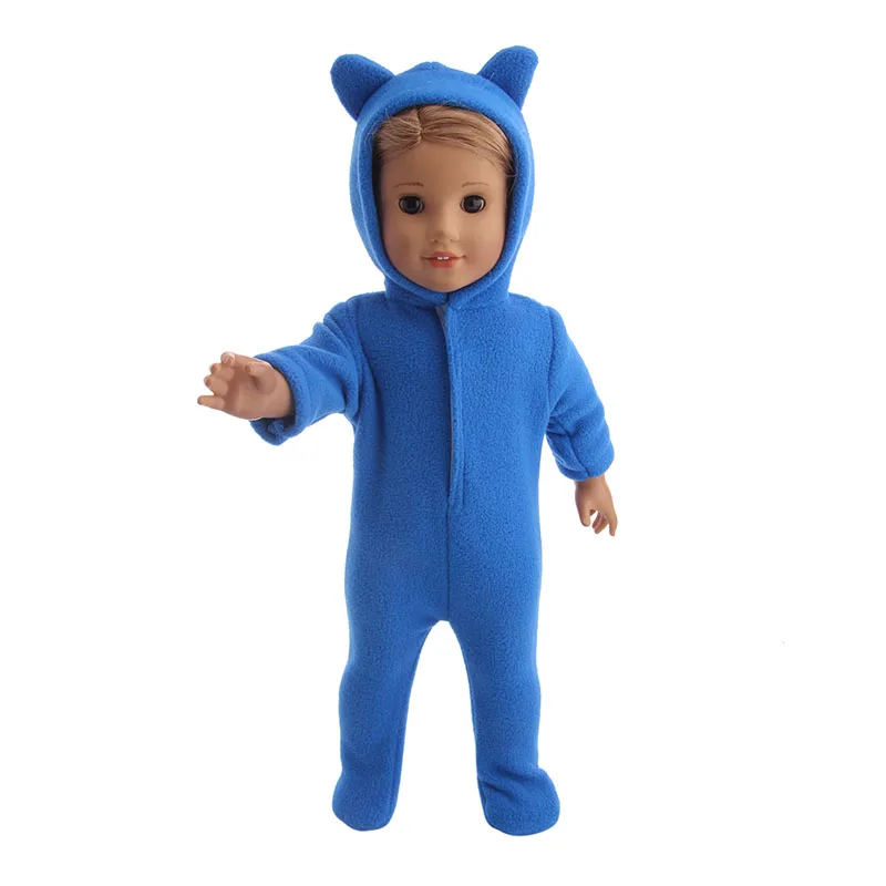 Кукольная Пижама милые кошачьи ушки украшенные пушистым материалом для