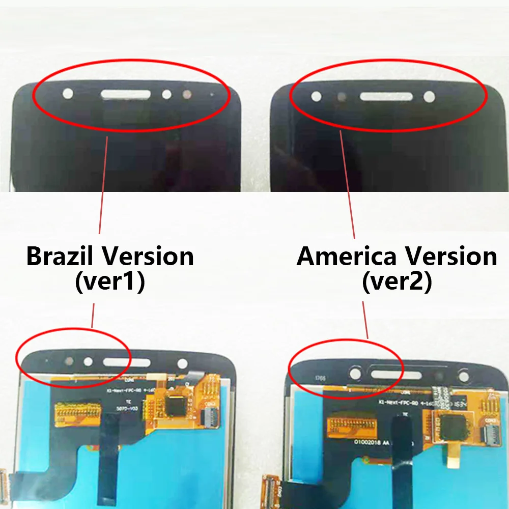 5 &quotОригинальный ЖК-дисплей для Motorola Moto E4 Plus дигитайзер сенсорный экран с рамкой