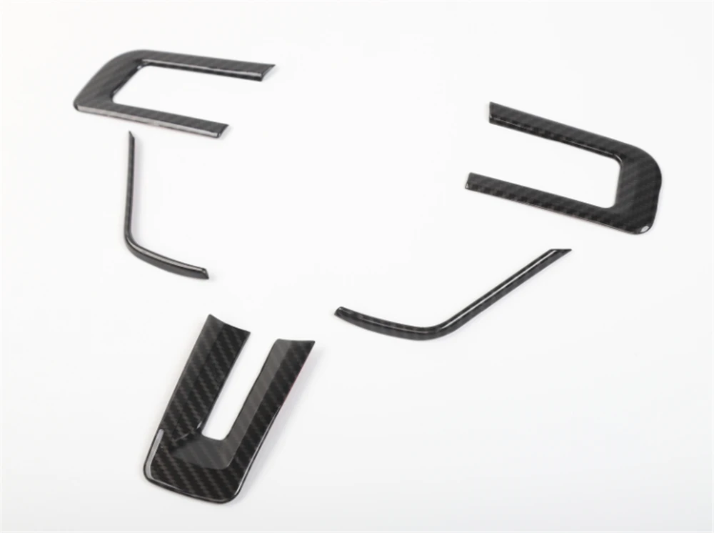 

ABS Interior Decoration Steering Wheel Frame Cover Trim for Ford Mustang 2015+ Car Accessories Car Colorful Decal Stickers 5pcs