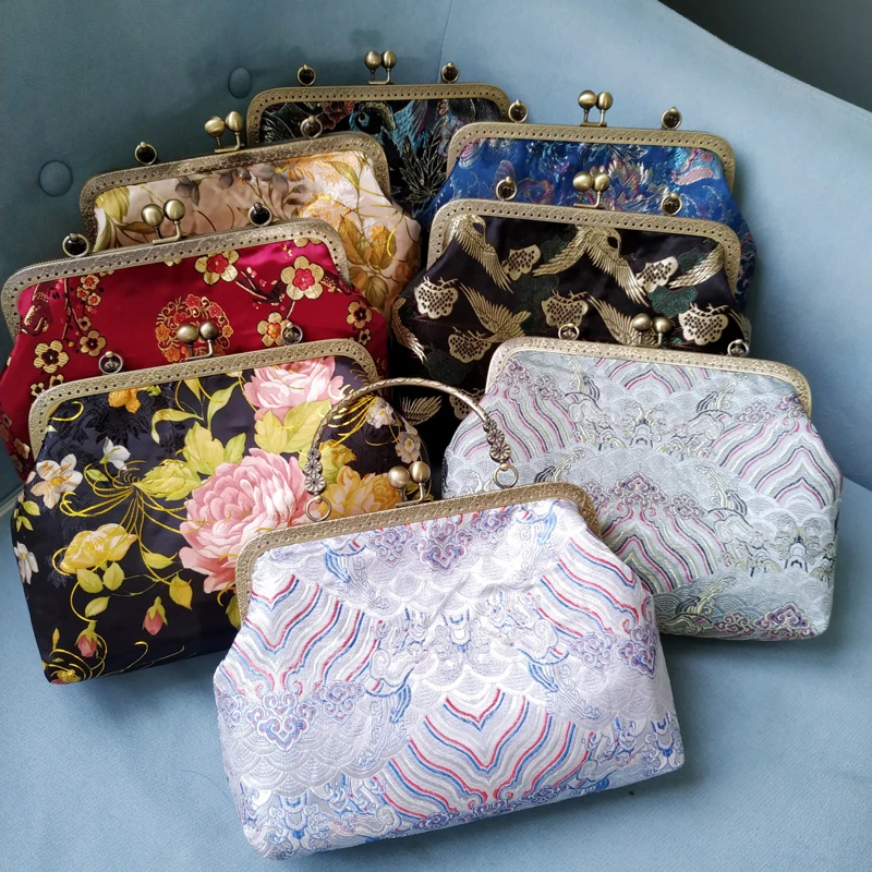 

Women Diy handbag royal luxury design with metal frame handbag material or finished