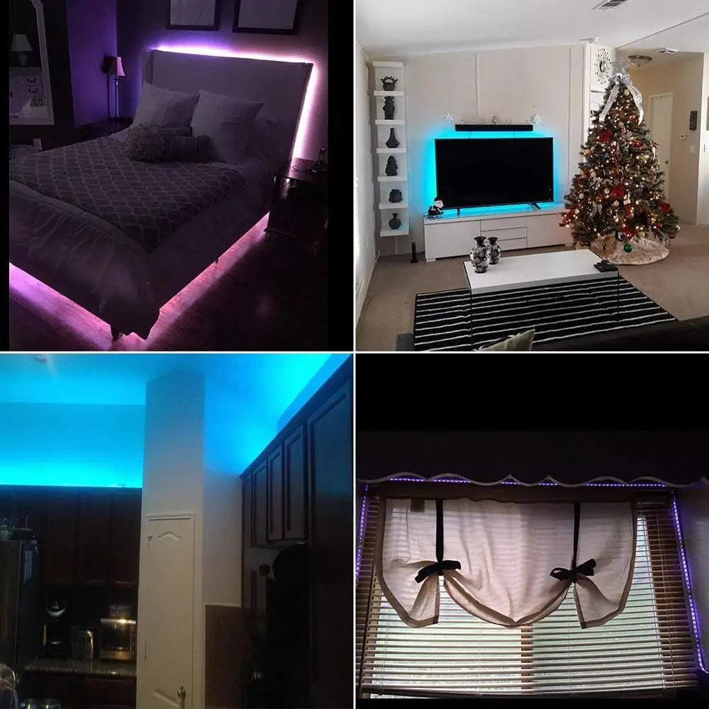 Led Strip Light Waterproof 600leds 32.8ft 10m Flexible Color Changing RGB SMD 5050 LED kit jk1647 | Лампы и освещение