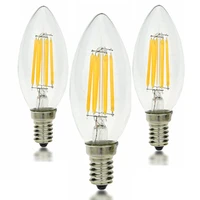 5pcs e27 e14 led candle bulb tail led lamp indoor light 220v 2w 4w 6w led chandelier warm cold white for home decoration