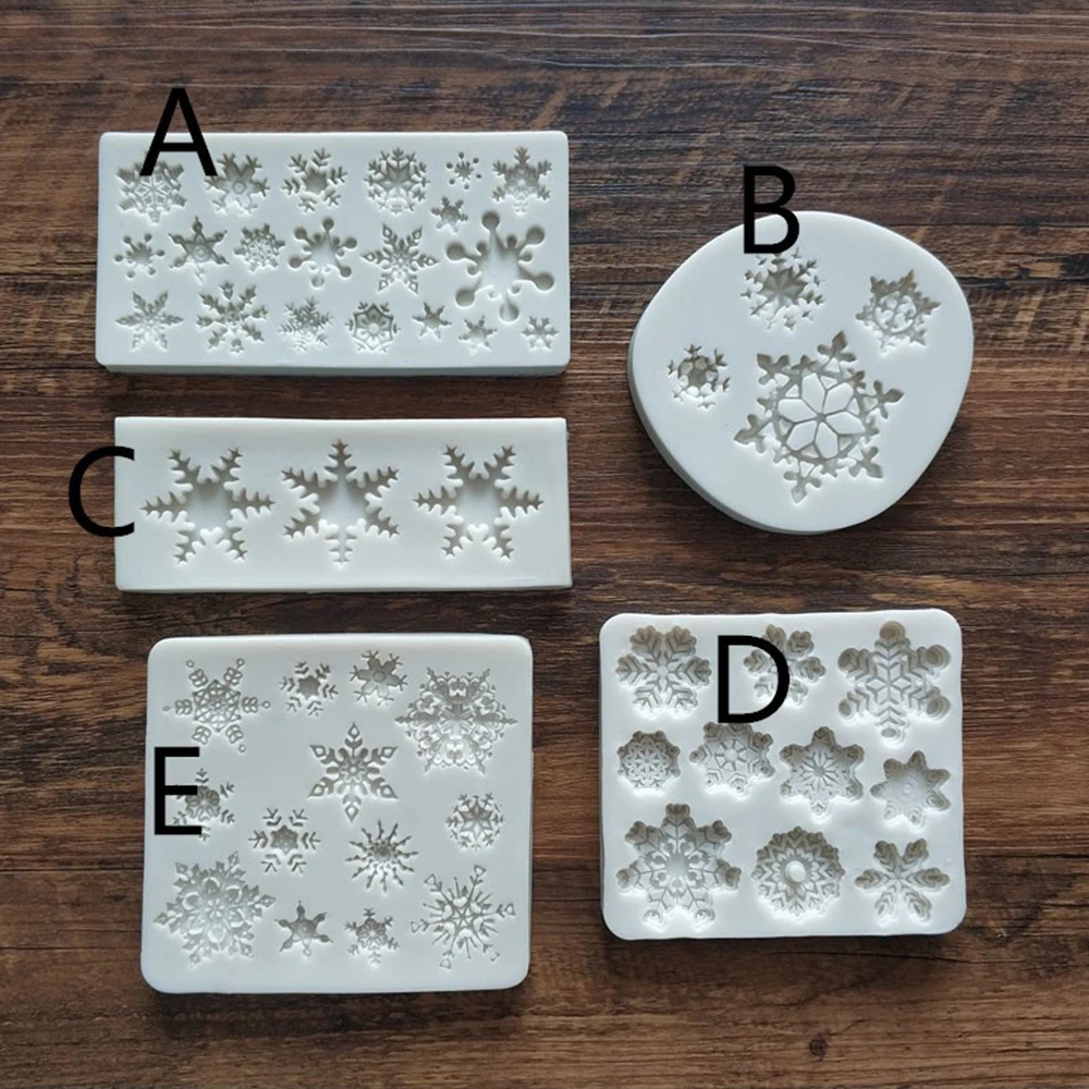 Новая 3D шоколадная форма Лось Снеговик Рождественская елка снежинка силиконовая