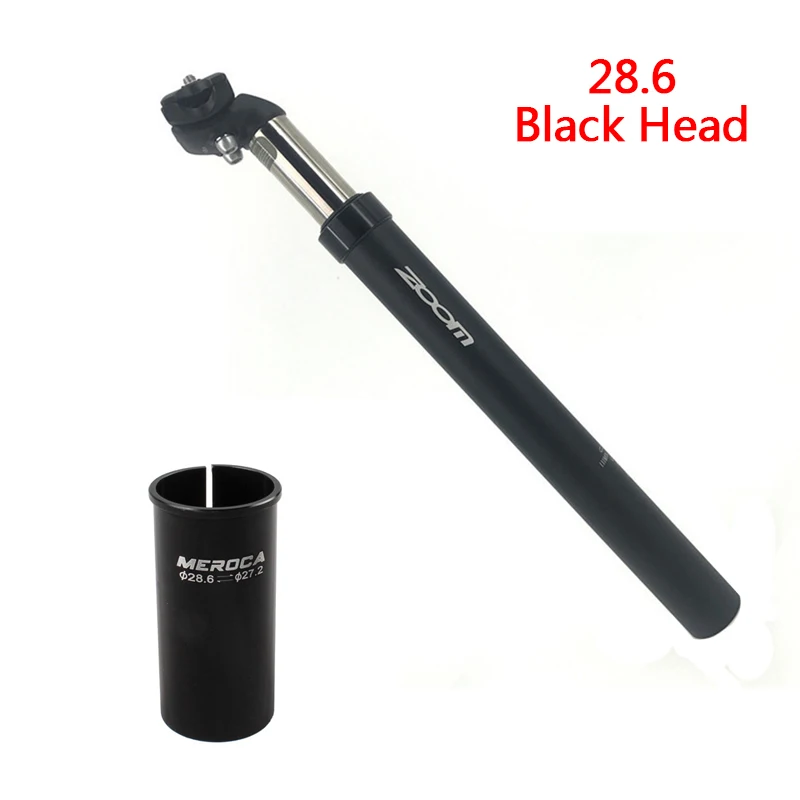Black 28.6 Подседельный штырь для велосипеда 27,2/31,6X350 мм Подседельный штырь алюминиевый велосипедный амортизационный амортизирующий подседельный штырь - Цвет: Black 28.6