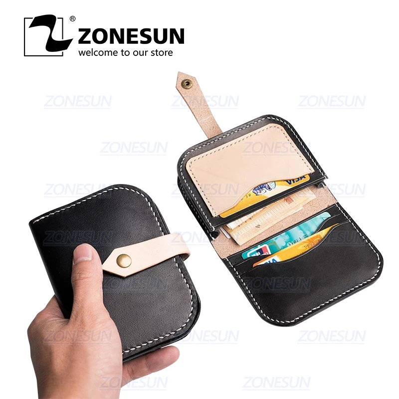 

ZONESUN C6 Bank Credit Card Holder Custom Leather Cutting Die Handicraft Punching Tool Wallet Clicker Steel Rule Die