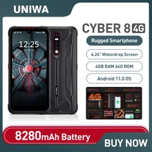 Hotwav cyber 8 smartphone robusto impermeável versão global 4gb 64gb 8280mah 6.3 Polegada nfc android 1116mp câmera celular (2)