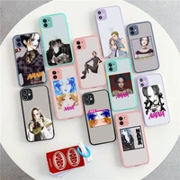 toplbpcs nana osaki anime phone case for iphone x xr xs 7 8 plus 11 12 13 pro max 13mini translucent matte shockproof case