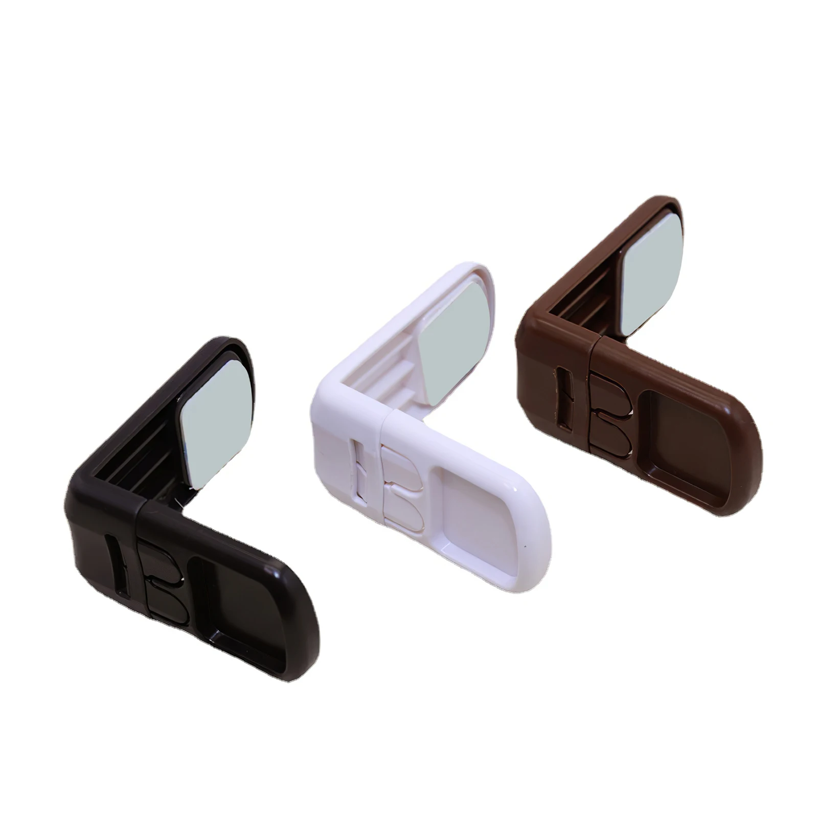 

3pcs Baby Safety Lock 90 Degree Plastic Multifunctional Black White Brown Right Angle Lock For Closet Drawer Cabinet Door