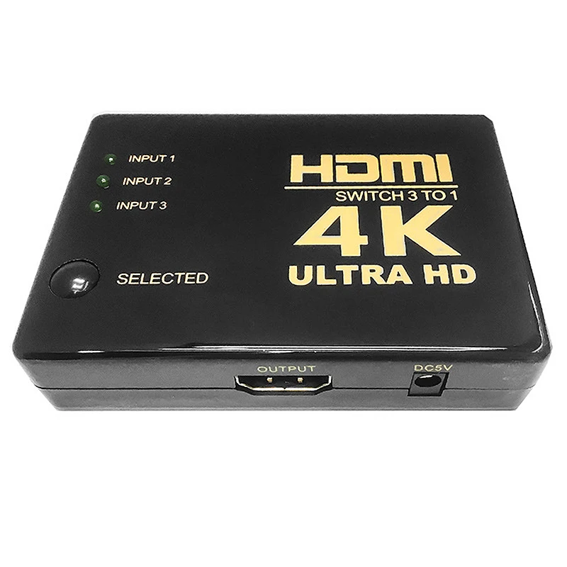 1080P HDMI видео коммутатор 4K x 2K сплиттер 3 входа 1 выход переключатель для DVD TV PS4/3| |