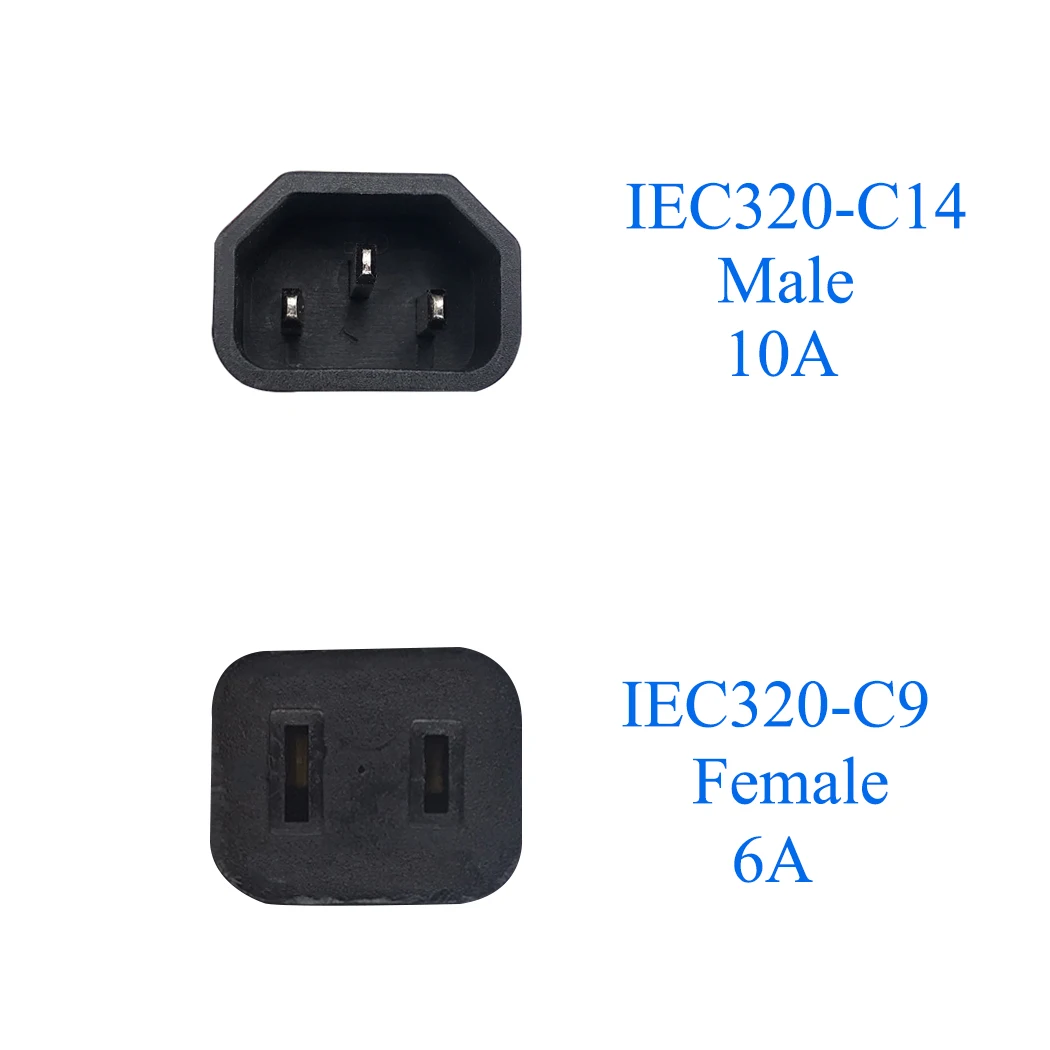 JORINDO IEC320 C14 для C9 Мощность адаптер переменного тока IEC 320 3 контакт с штекерным C8