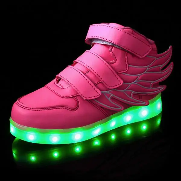Детские светящиеся кроссовки SUB перезаряжаемые Крылья Ангела светящаяся обувь