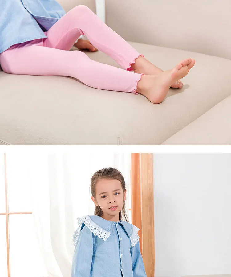 Колготки для девочек, детские леггинсы карамельного цвета, детские леггинсы черного цвета