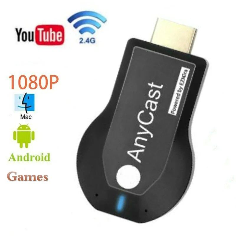 

Wifi Wireless Display Receiver Dongle Audio Adapter IOS forAndroidAnycast 2.4G Miracast TV Stick Adapter HDMI-compatible