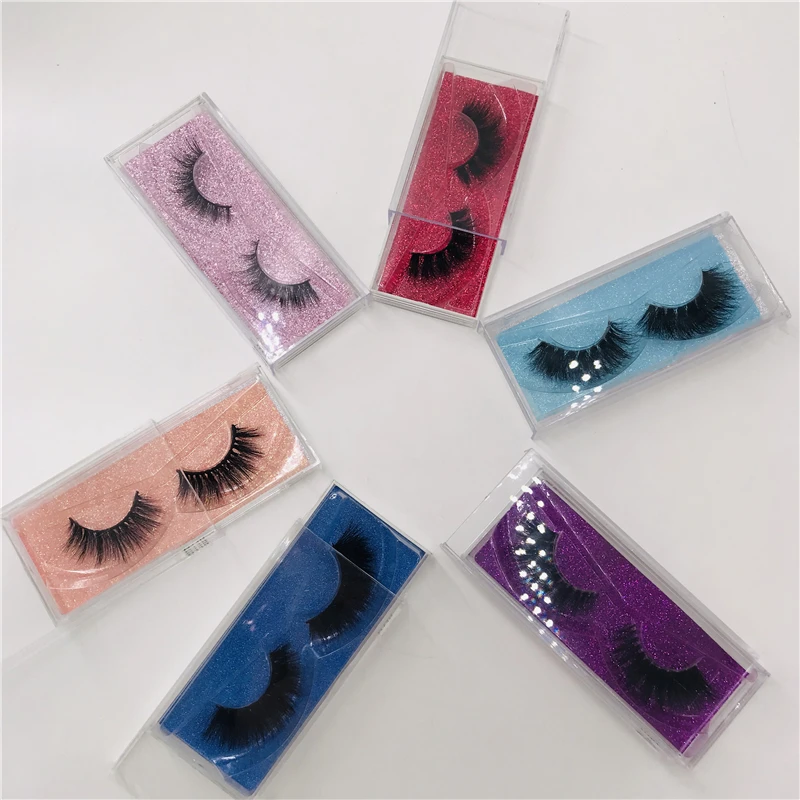 Natural 3D mink lashes acrylic box Siberian are not irritating hot selling and good quality | Красота и здоровье