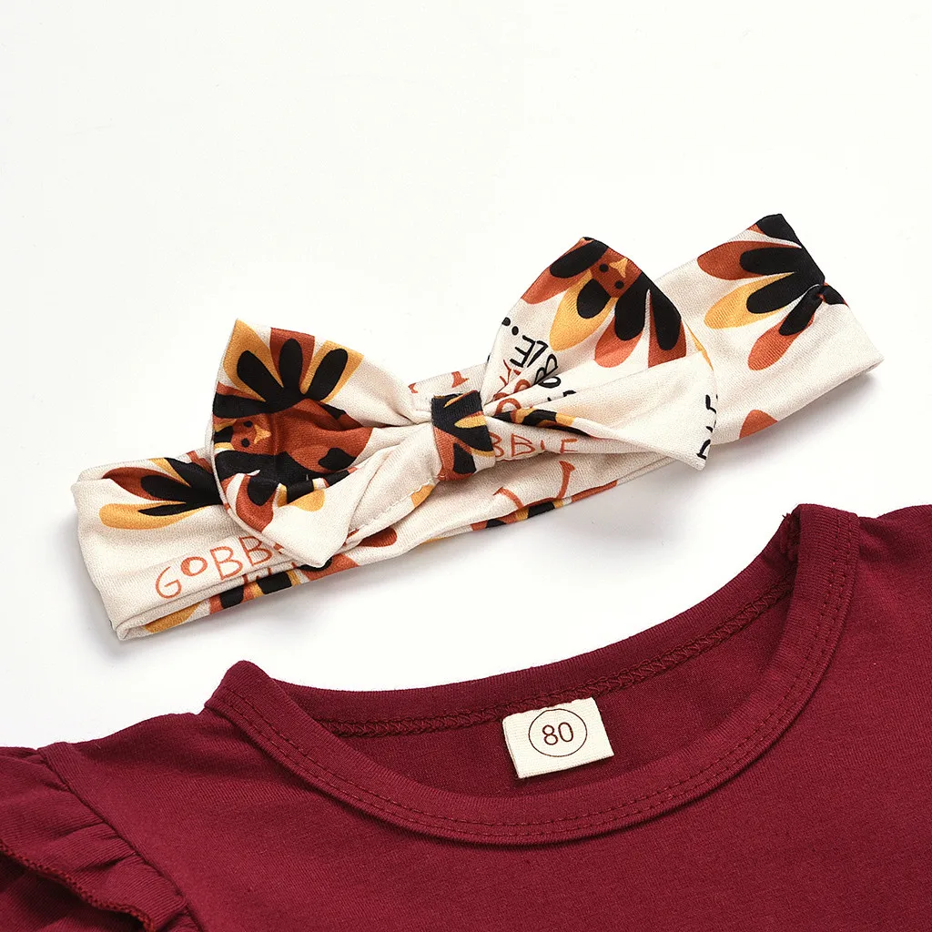 Одежда для малышей маленьких девочек однотонные топы + юбка на подтяжках из