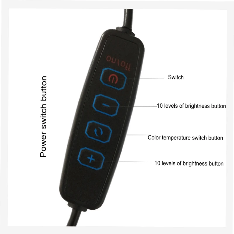 Складная светодиодный настольная лампа Клип Светильник Зажим длинные руки