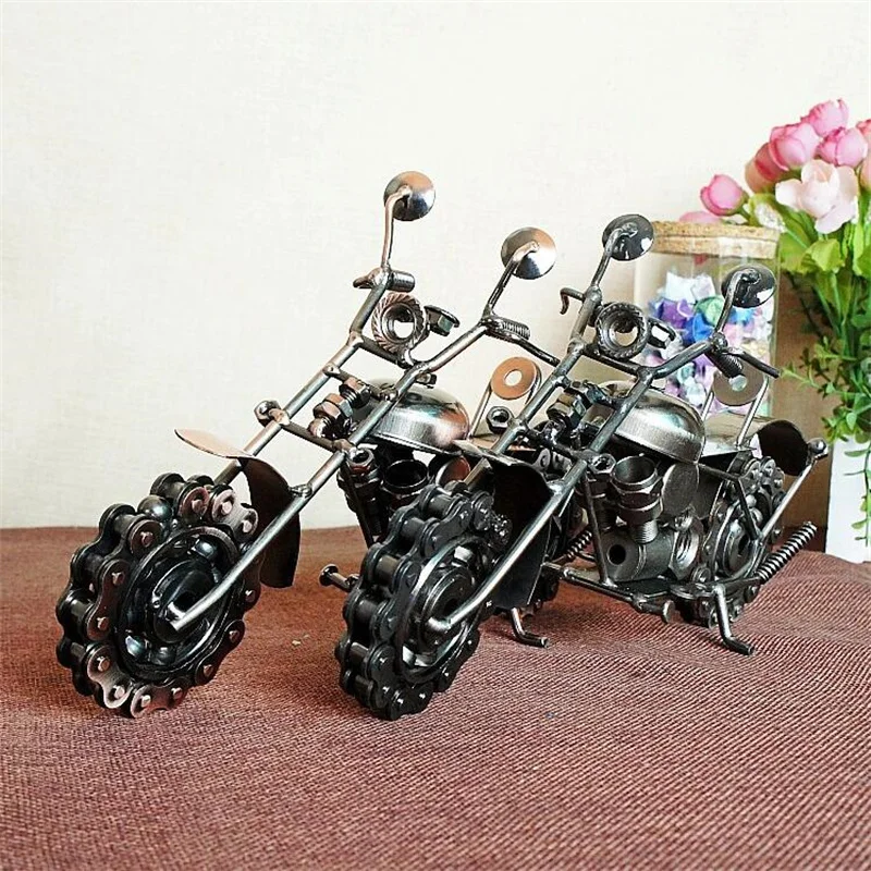

Новый продукт, модель кованого железа для мотоцикла, большое металлическое креативное украшение ручной работы, украшение для дома, подарок ...