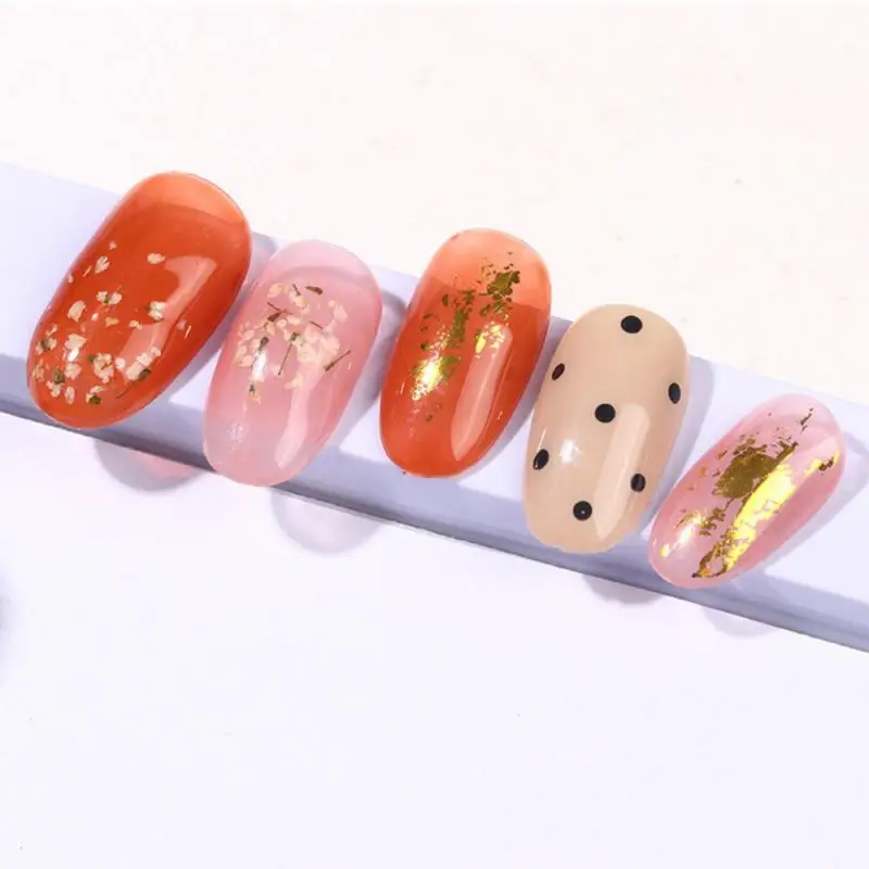 Натуральный яркий клей прозрачный лепестковый градиентный УФ-лак для ногтей