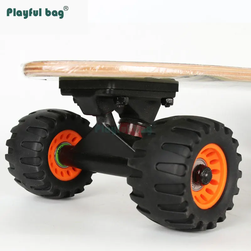 Playful Bag 76x45mm Skateboard cross-country shock-absorbing wheel Off-road double rocker skateboard wheels accessories AMB83