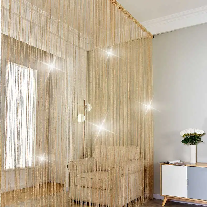 Роскошные хрустальные занавески 3 м * модные строки шторы для двери гостиной
