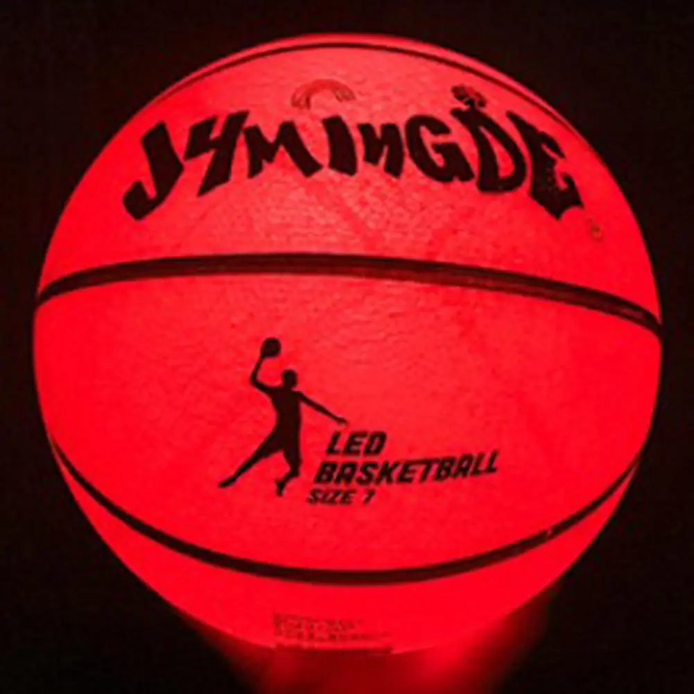 

Светильник ящийся баскетбольный светодиодный резиновый Баскетбол высокой яркости для тренировок Фристайл представлений