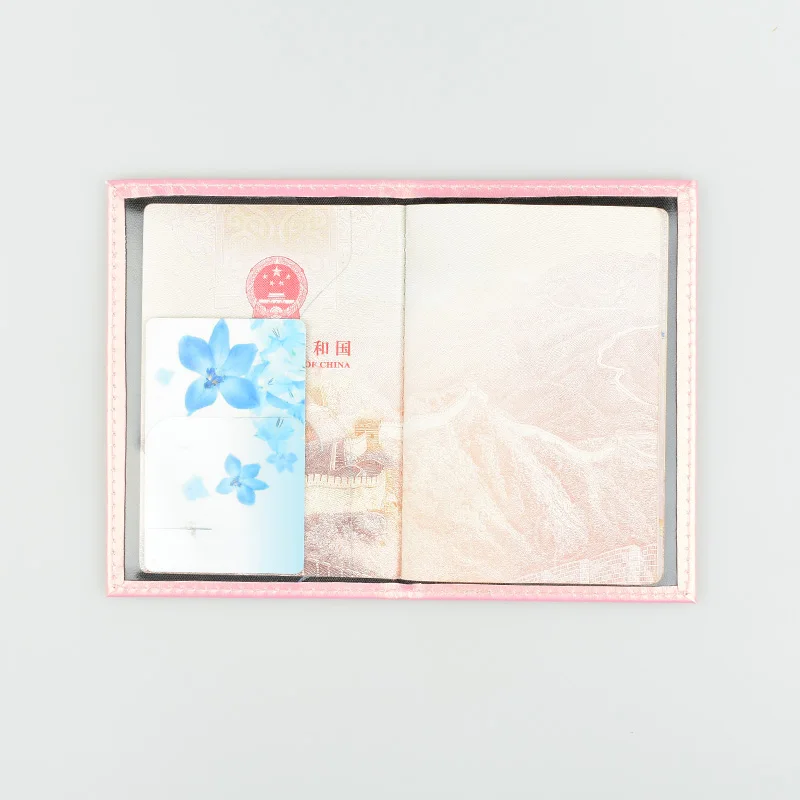 Обложка для паспорта HEQUN Точная Франции женская розовая Модная Мягкая обложка из