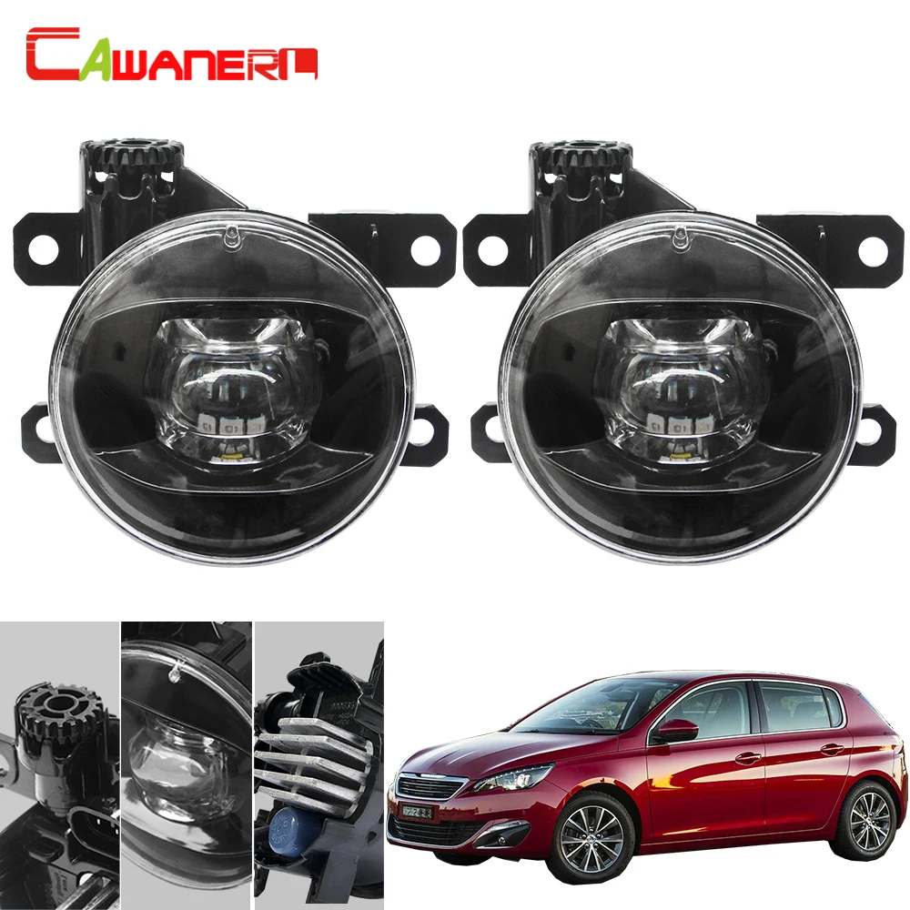 Cawanerl для Peugeot 308 2013 2018 автомобильные линзы светодиодные лампы правая + левая