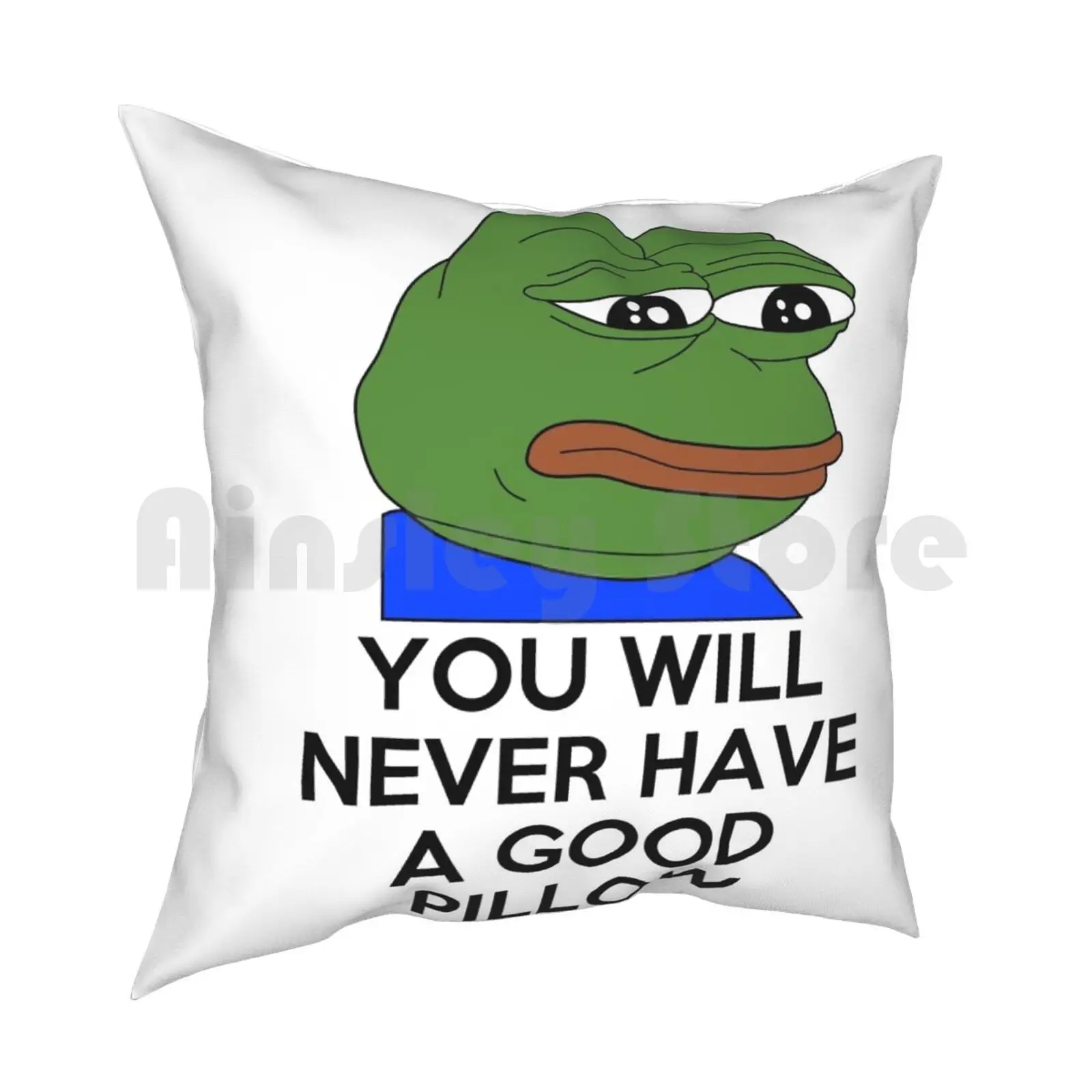 Подушка для мужчин мягкая домашняя с принтом